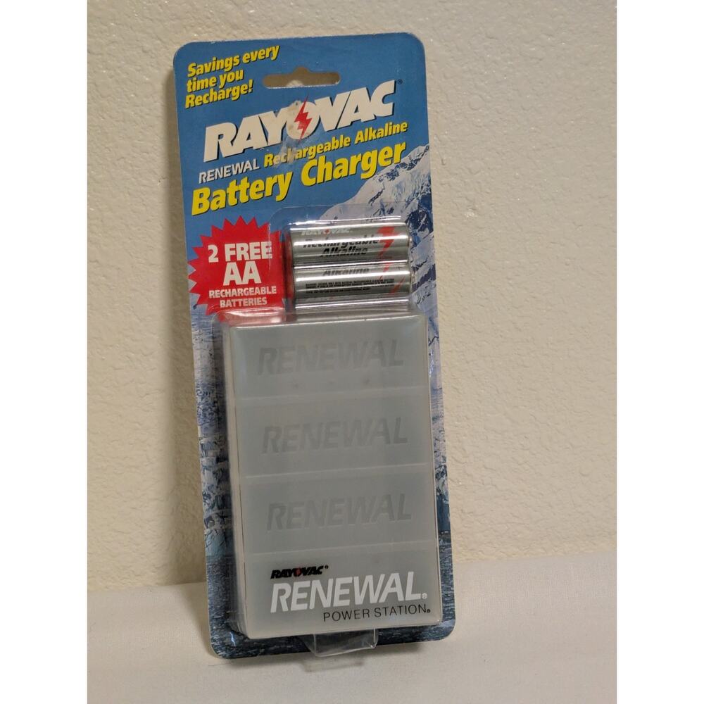Vintage Rayovac Renewalpower Station Rechargeable Alkaline Battery Charger